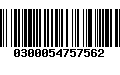 Código de Barras 0300054757562