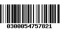 Código de Barras 0300054757821