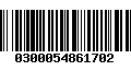 Código de Barras 0300054861702