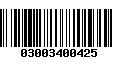 Código de Barras 03003400425