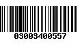 Código de Barras 03003400557