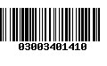 Código de Barras 03003401410