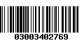 Código de Barras 03003402769