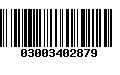 Código de Barras 03003402879