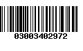 Código de Barras 03003402972