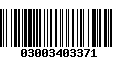 Código de Barras 03003403371