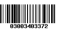 Código de Barras 03003403372