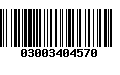 Código de Barras 03003404570