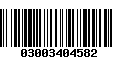 Código de Barras 03003404582