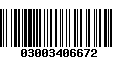 Código de Barras 03003406672
