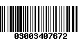 Código de Barras 03003407672