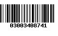 Código de Barras 03003408741