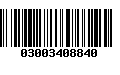 Código de Barras 03003408840