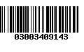 Código de Barras 03003409143