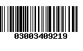 Código de Barras 03003409219