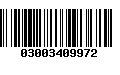 Código de Barras 03003409972