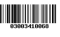 Código de Barras 03003410068