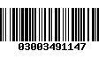 Código de Barras 03003491147