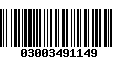 Código de Barras 03003491149