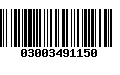 Código de Barras 03003491150