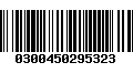 Código de Barras 0300450295323