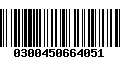 Código de Barras 0300450664051