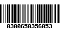 Código de Barras 0300650356053