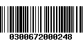 Código de Barras 0300672000248