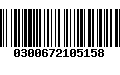 Código de Barras 0300672105158