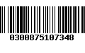 Código de Barras 0300875107348