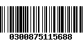 Código de Barras 0300875115688