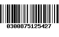 Código de Barras 0300875125427