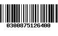 Código de Barras 0300875126400