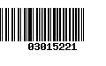 Código de Barras 03015221