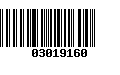 Código de Barras 03019160