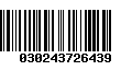 Código de Barras 030243726439