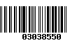 Código de Barras 03038550