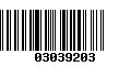 Código de Barras 03039203