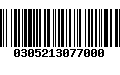 Código de Barras 0305213077000