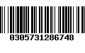 Código de Barras 0305731286748