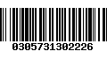 Código de Barras 0305731302226