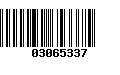 Código de Barras 03065337