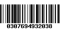 Código de Barras 0307694932038