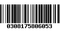 Código de Barras 0308175806053