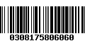 Código de Barras 0308175806060