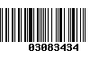 Código de Barras 03083434