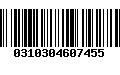 Código de Barras 0310304607455