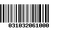 Código de Barras 031032061000