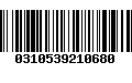 Código de Barras 0310539210680