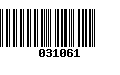 Código de Barras 031061